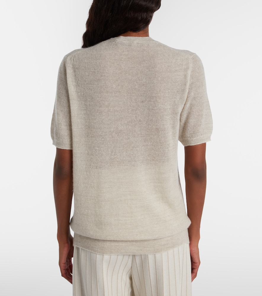  Loro Piana Loro Piana Walnut Cashmere, Wool, And Silk Top 
