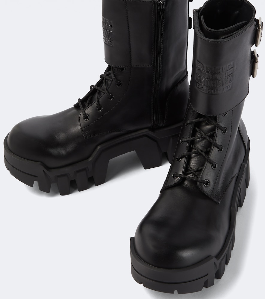  Balenciaga Balenciaga Schnürstiefel Bulldozer Aus Leder 