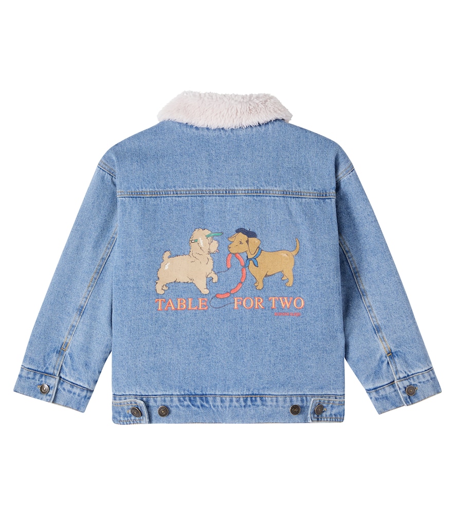Konges Slojd Konges Sløjd Magot Printed Cotton Denim Jacket In Blue