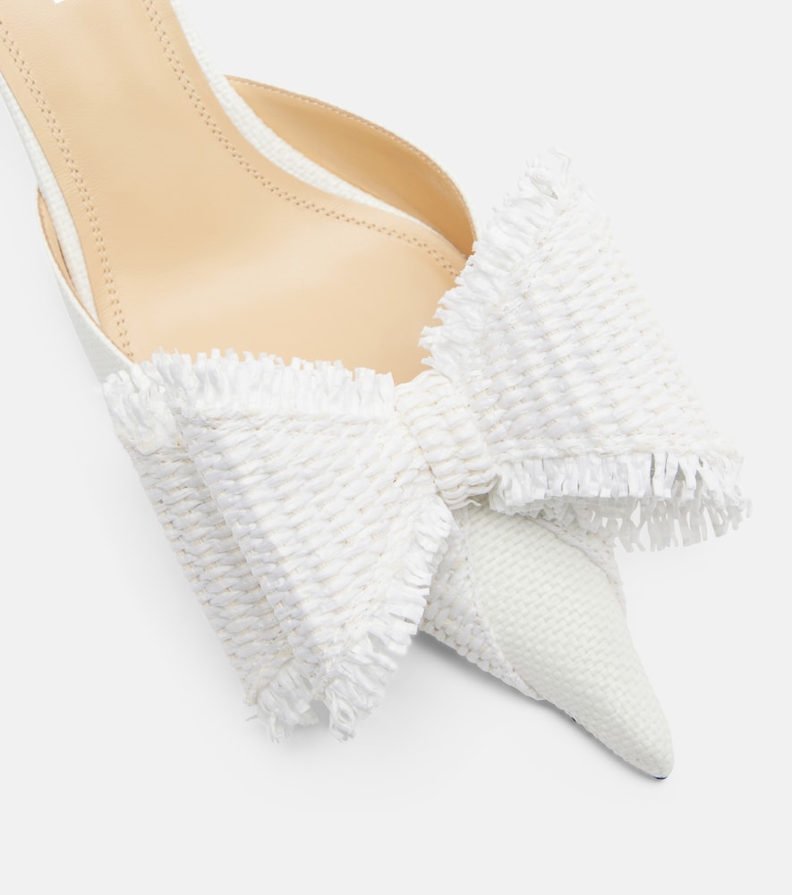  Mach & Mach Mach & Mach Le Cadeau Raffia Slingback Pumps 