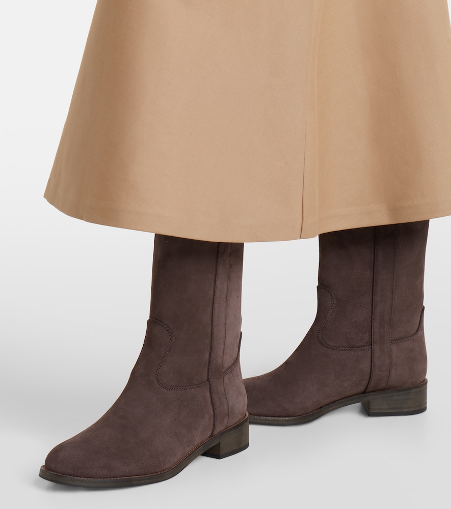 Aquazzura Cavalière suede ankle boots