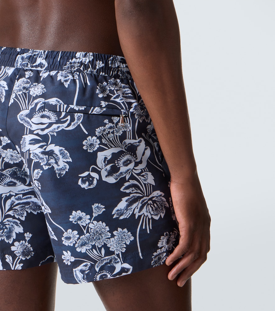  Commas Commas Printed Swim Trunks 
