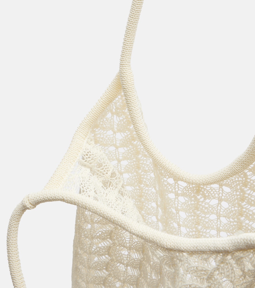  Eres Eres Ocre Crochet Shoulder Bag 
