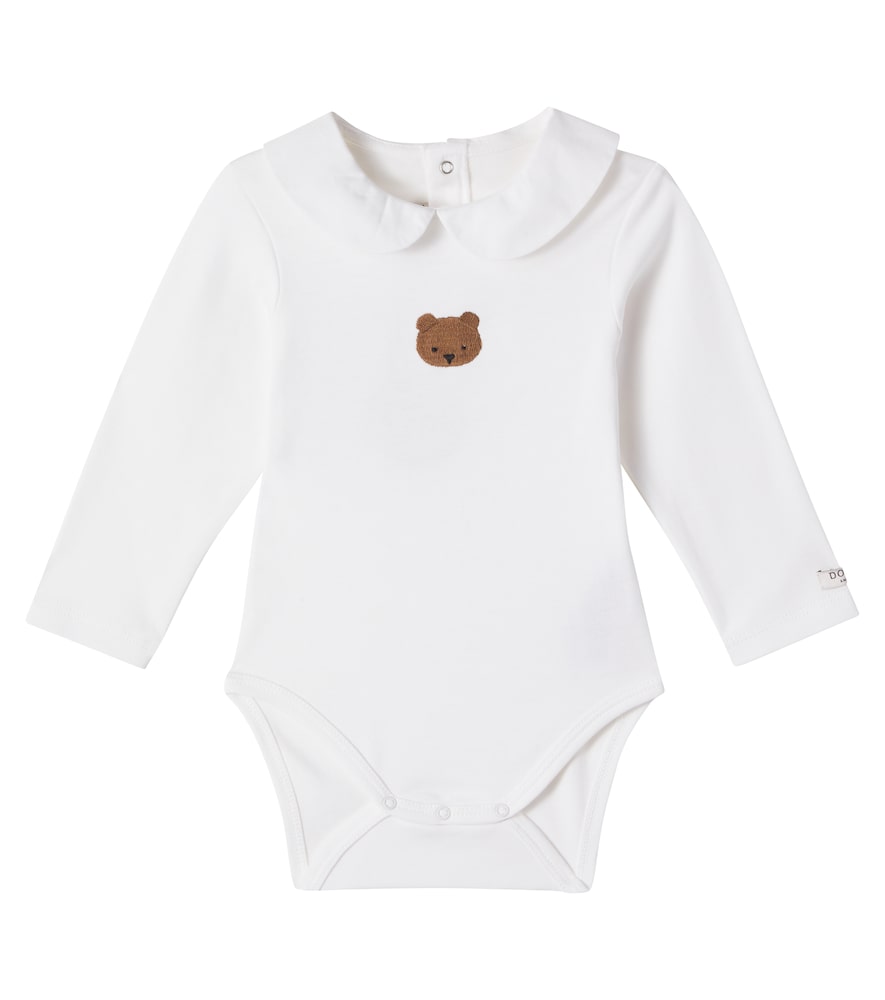 Donsje White Baby Davo Cotton Jersey Bodysuit M Size 24-30 - Mytheresa