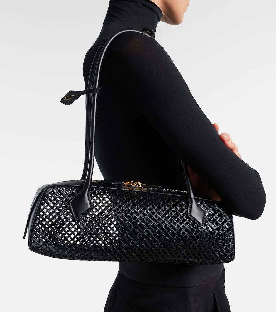 Alaïa Le Teckel Medium woven leather shoulder bag