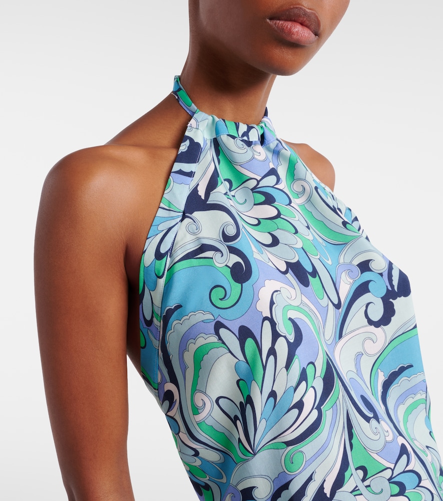 Raya Printed Halterneck Top