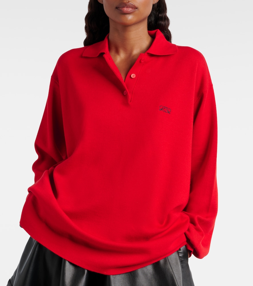  Loewe Loewe Polopullover Double L Aus Einem Kaschmirgemisch 