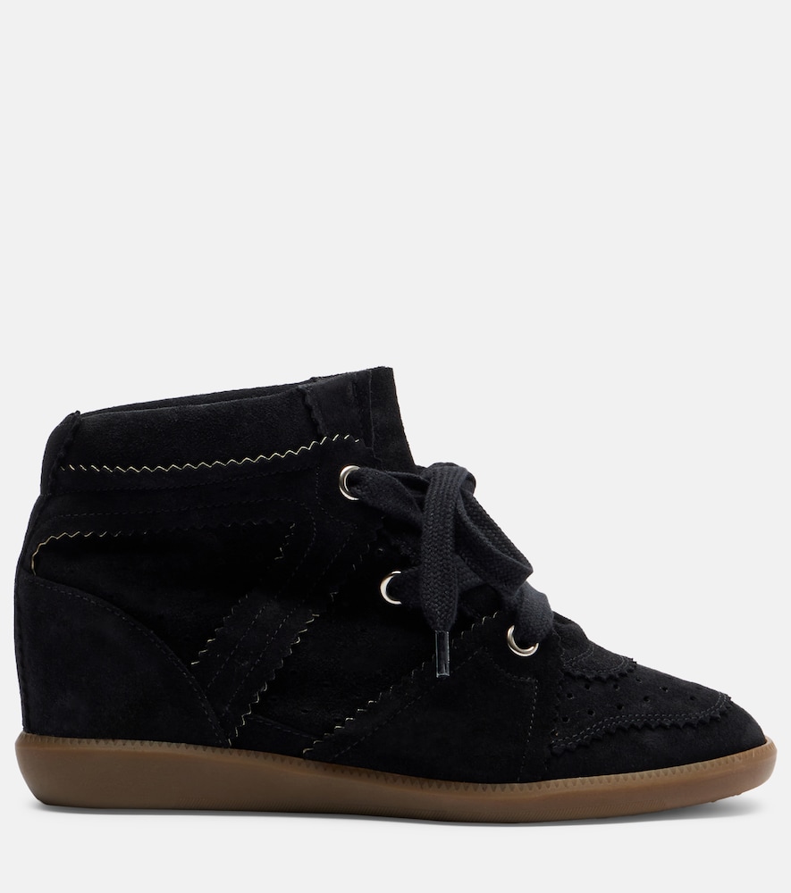  Isabel Marant Isabel Marant Bobby Suede Wedge Sneakers 