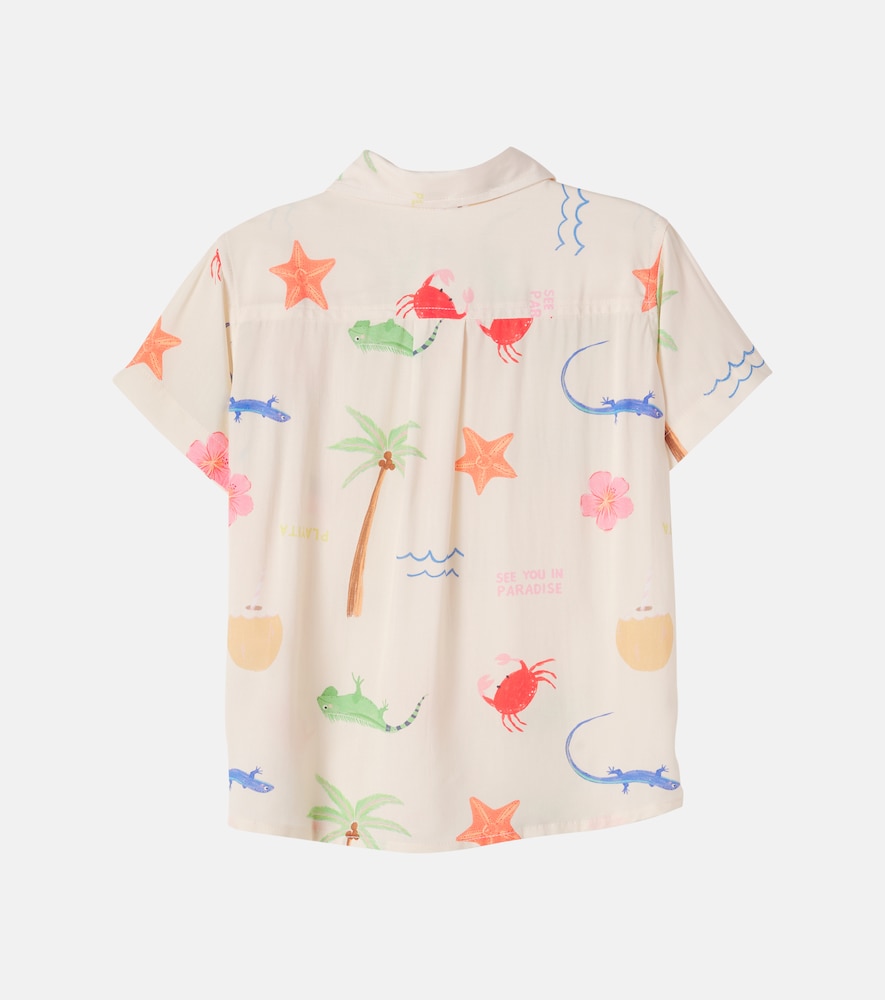  Pepita&me Pepita&me Printed Bowling Shirt 