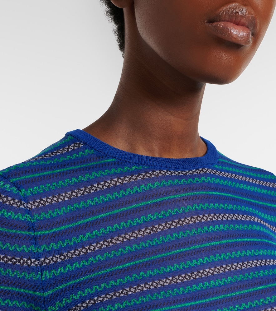 Striped Cotton-Blend T-Shirt