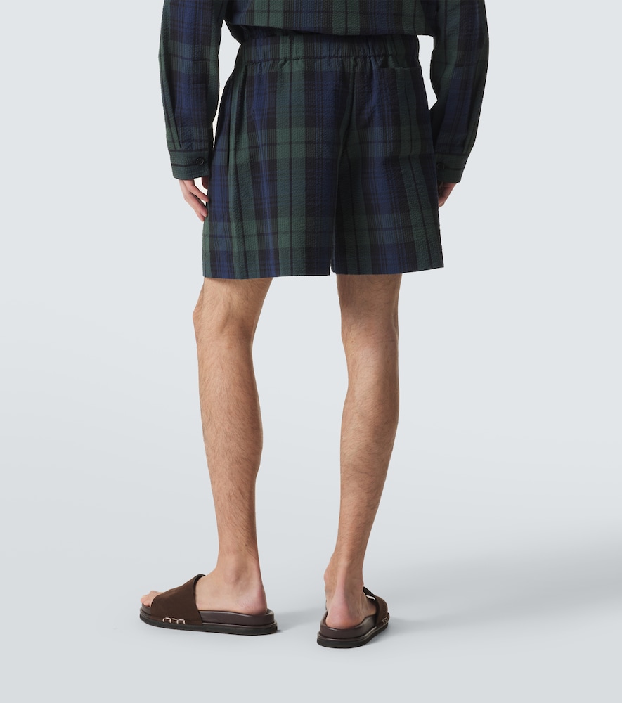  Jw Anderson Jw Anderson Shorts Aus Baumwoll-seersucker 