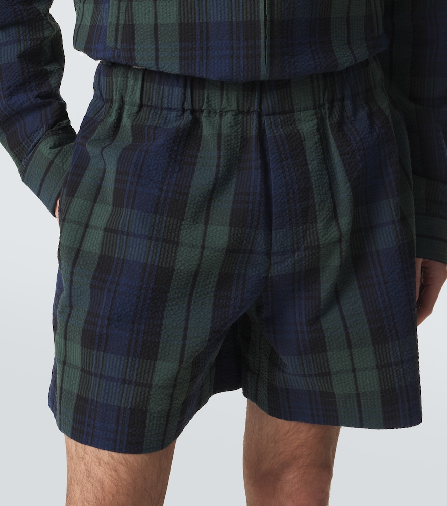  Jw Anderson Jw Anderson Shorts Aus Baumwoll-seersucker 