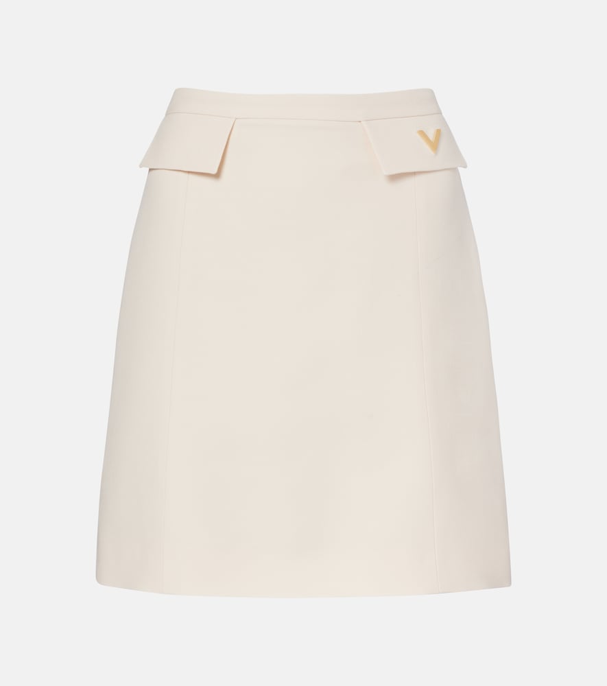 Minirock VGold aus Crepe Couture