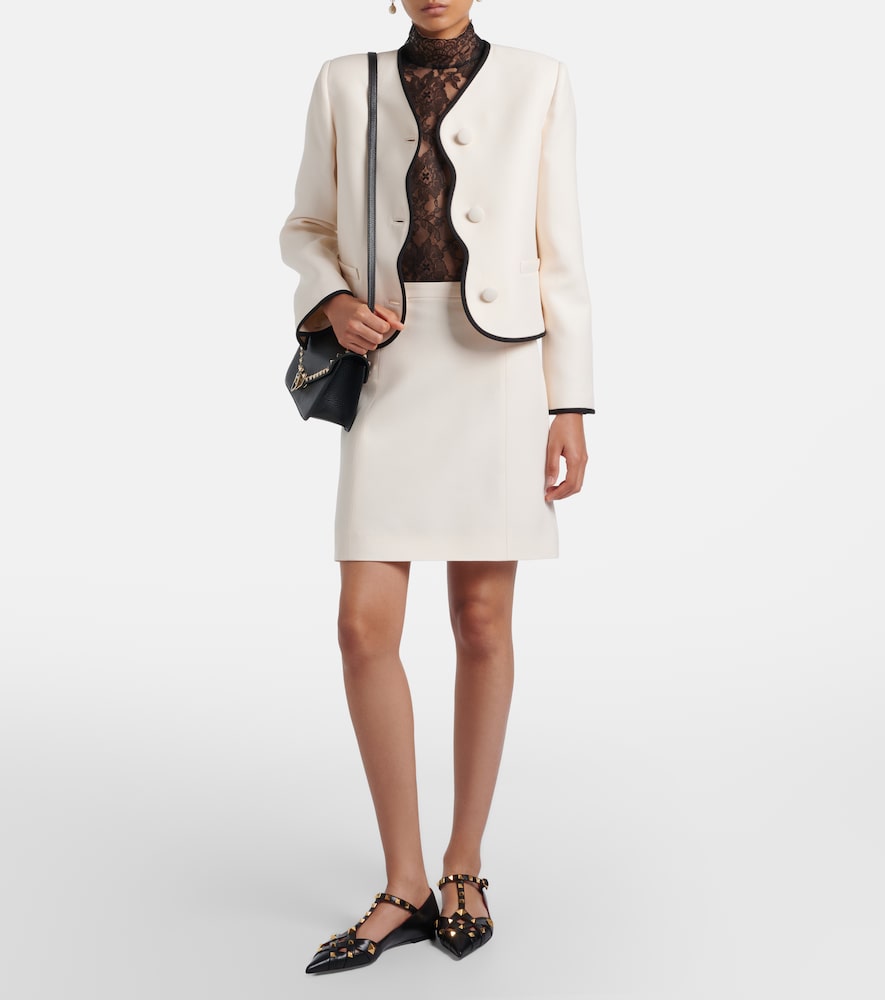 Garavani Crepe Couture Vgold Miniskirt