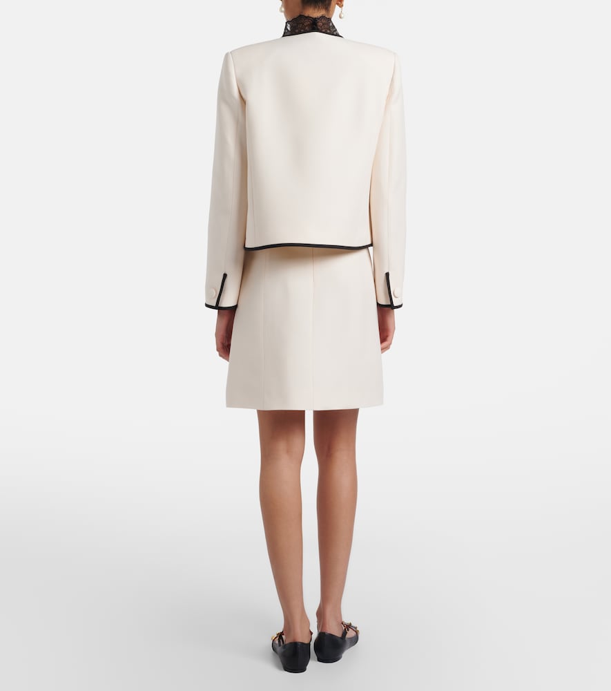 Garavani Crepe Couture Vgold Miniskirt