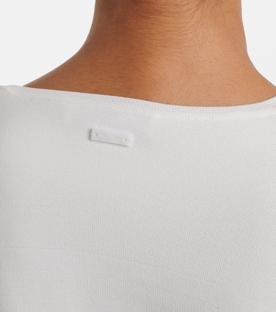  Max Mara Max Mara Embellished Crepe Top 