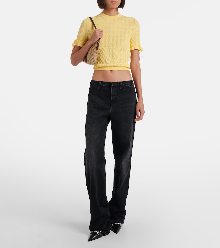  Gucci Gucci Web Stripe Straight Jeans 