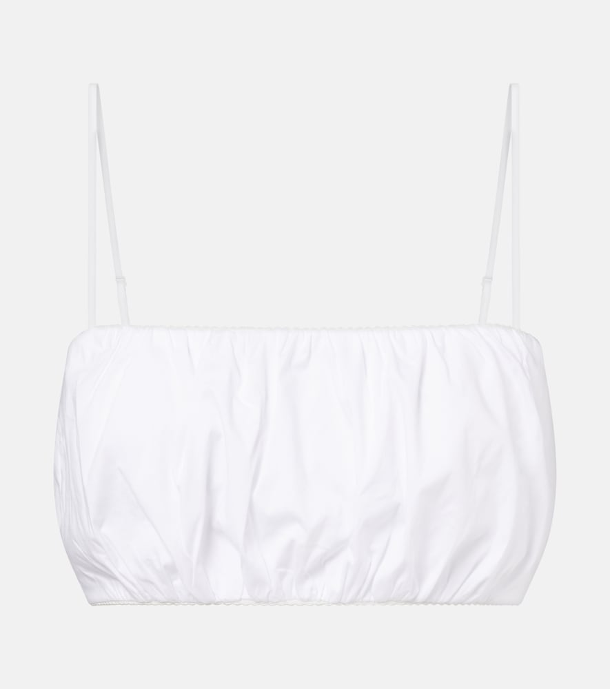 Staud Fiore cotton crop top