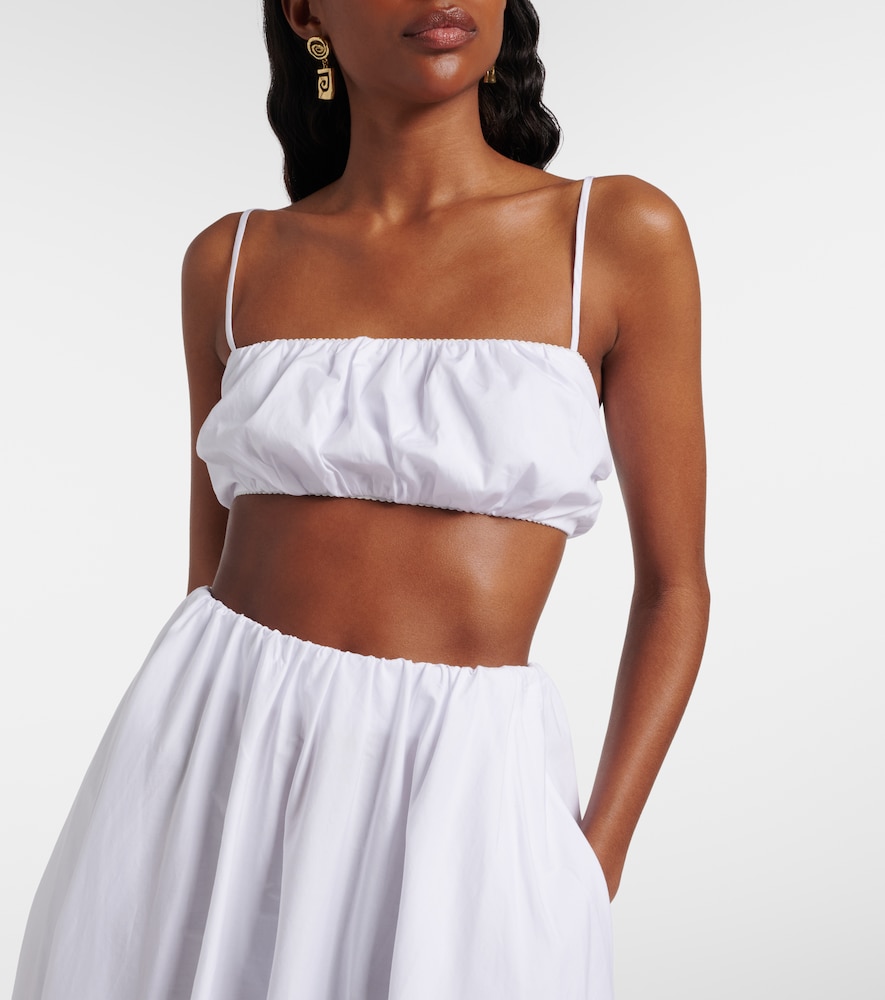  Staud Staud Cropped-top Fiore Aus Baumwolle 