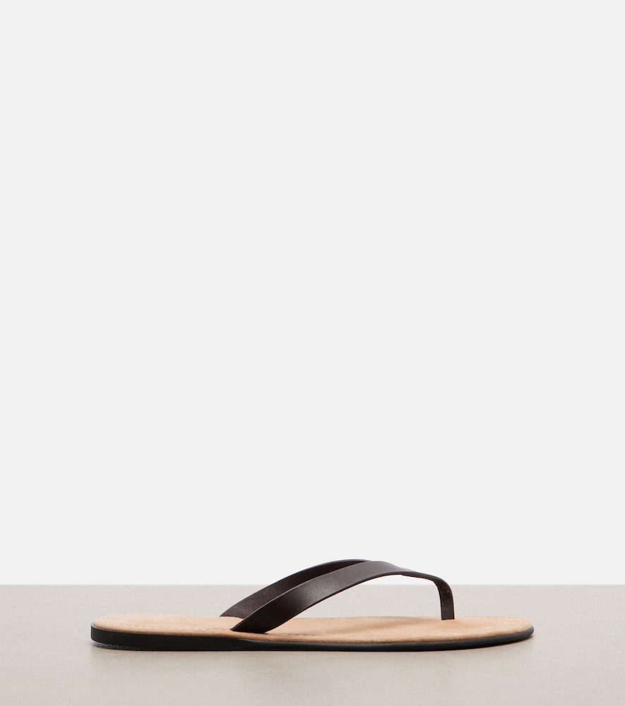  The Row The Row Beach Leather Thong Sandals 