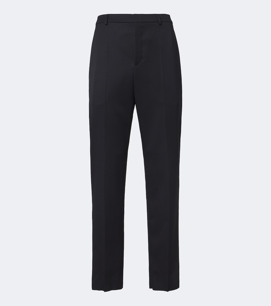 Pantaloni regular in gabardine di lana