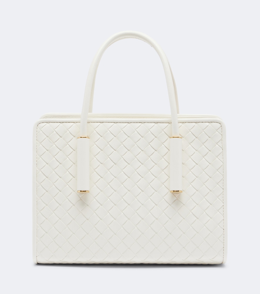 Henkeltasche Barbara Intrecciato Small aus Leder