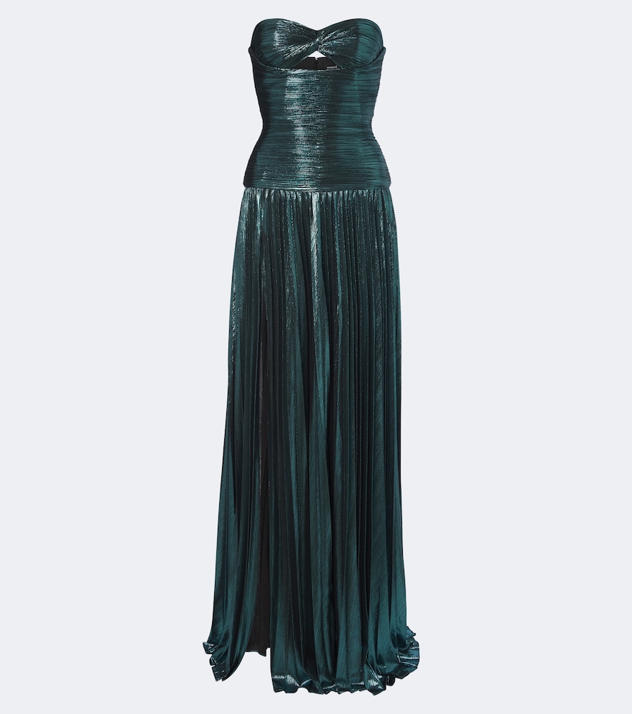 Retrofête Bustier-Robe Monterey aus Lamé