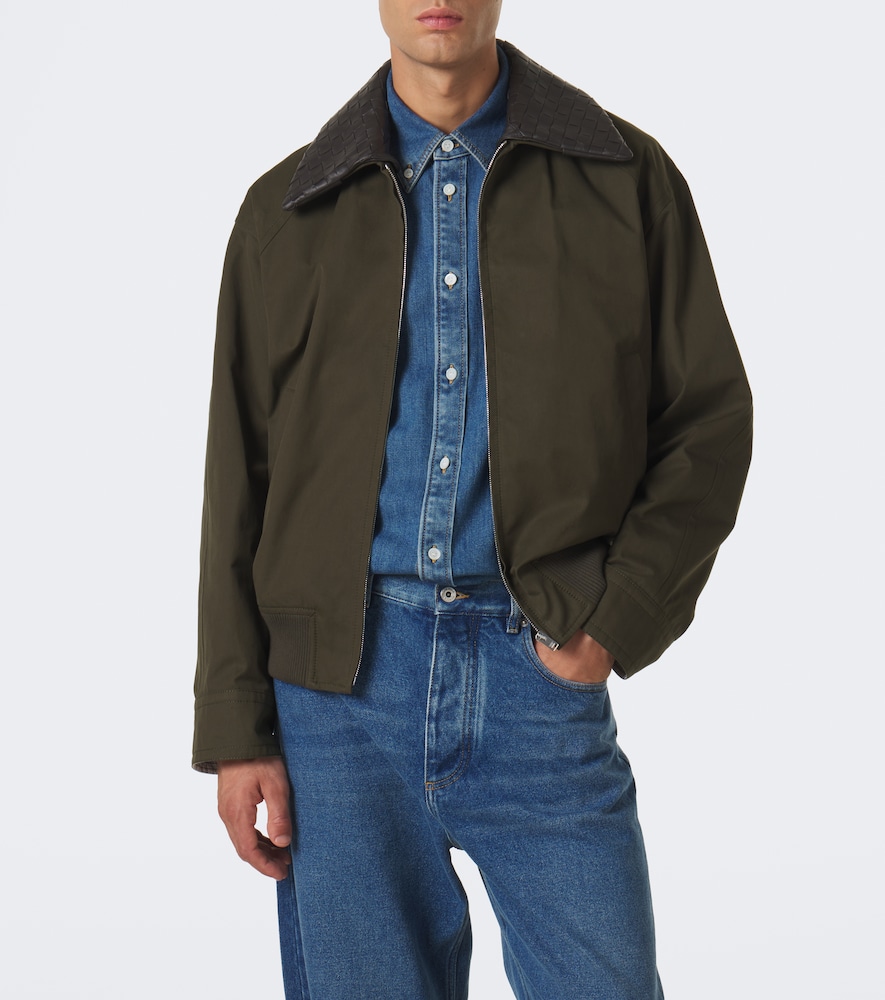 Intrecciato Cotton Twill Blouson Jacket