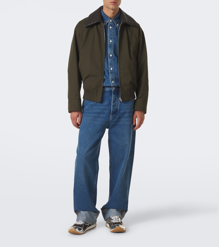 Intrecciato Cotton Twill Blouson Jacket