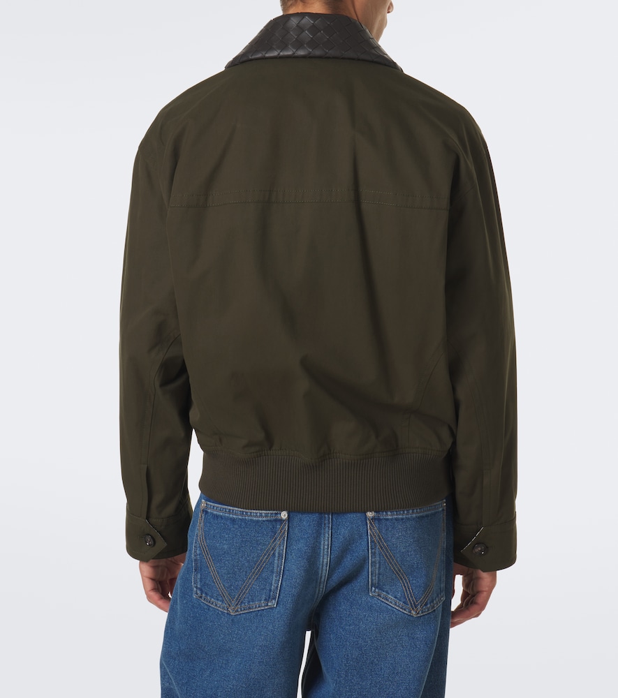Intrecciato Cotton Twill Blouson Jacket