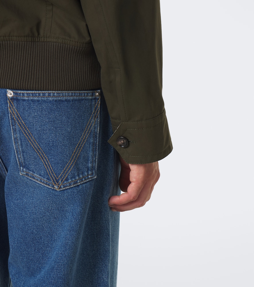 Intrecciato Cotton Twill Blouson Jacket