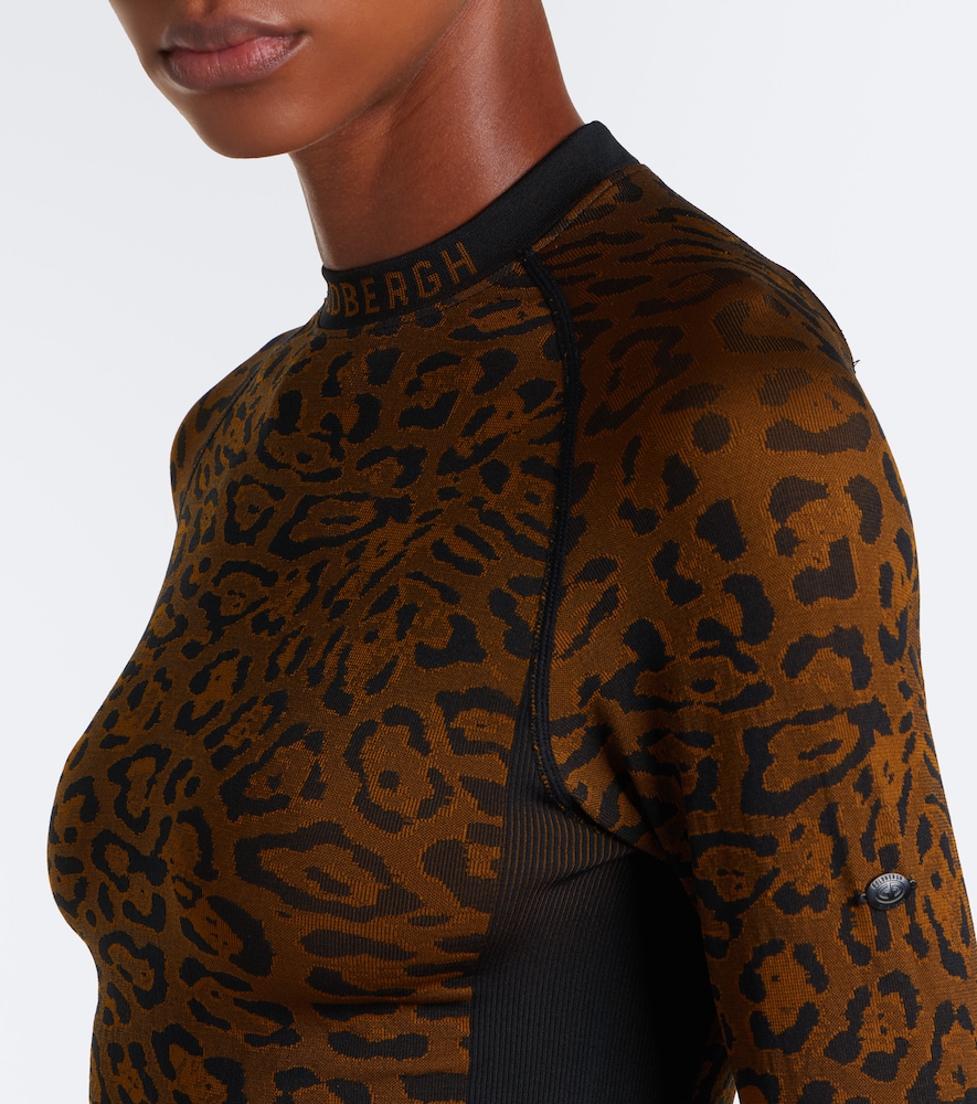 Feline Leopard-Print Ski Top