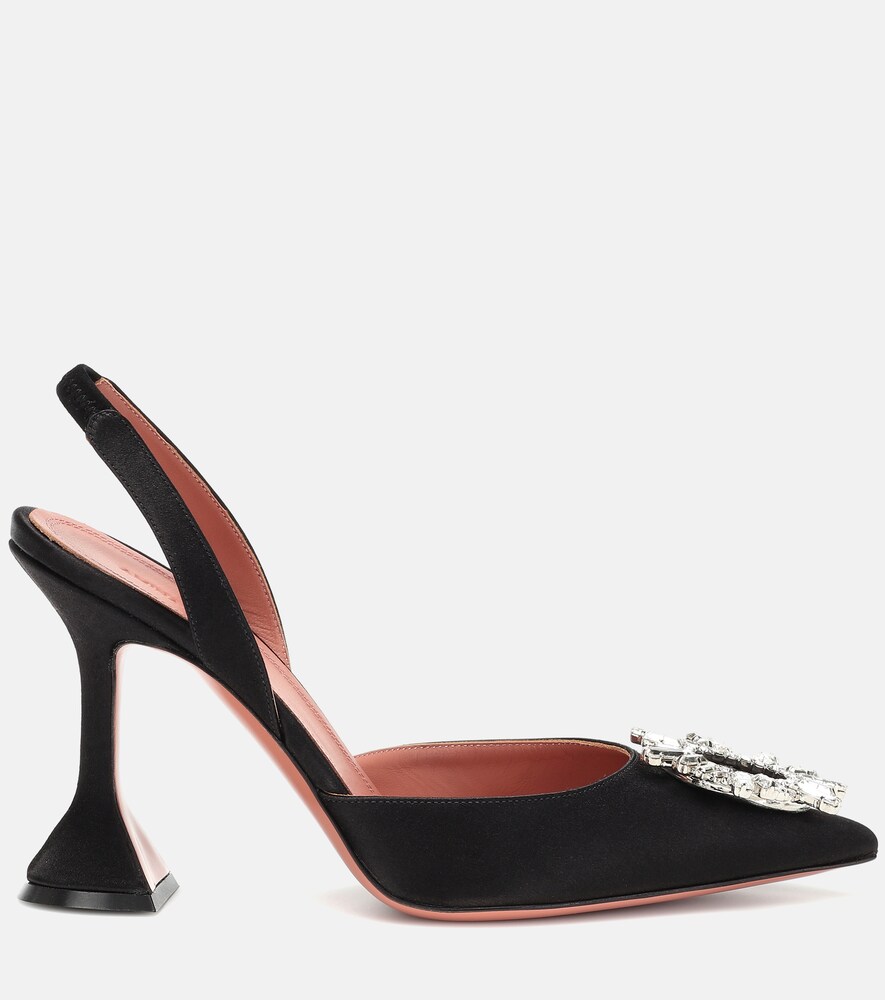Begum Satin Slingback Pumps