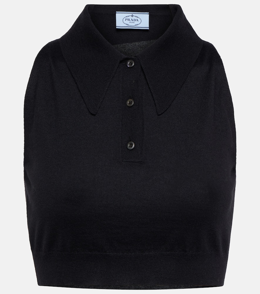 Prada Cashmere and silk crop top