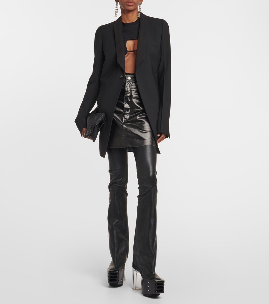  Rick Owens Rick Owens Botas Mosqueteras De Piel Con Plataforma 