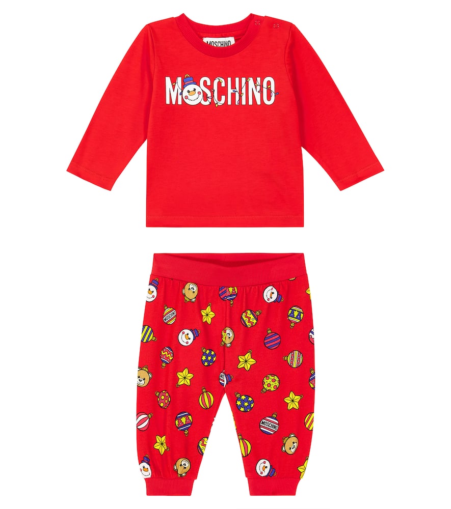 Moschino Kids Baby printed T-shirt and pants set