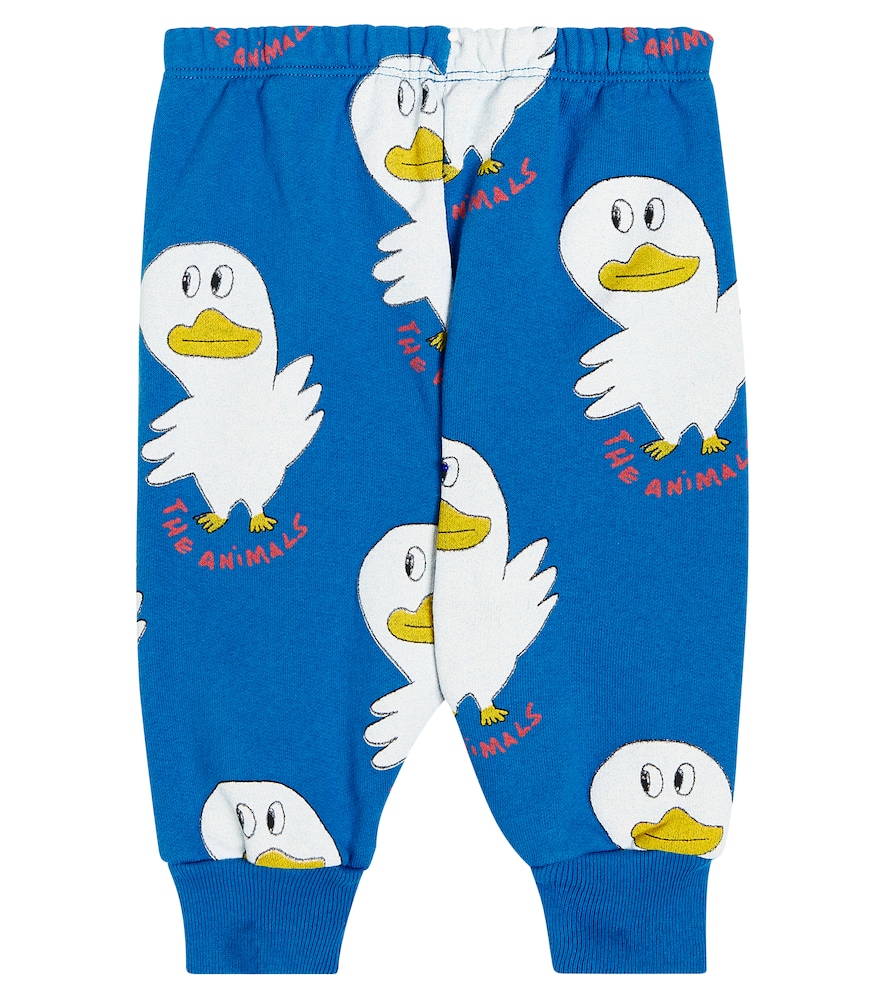 The Animals Observatory Baby Dromedary Cotton Sweatpants In Blue
