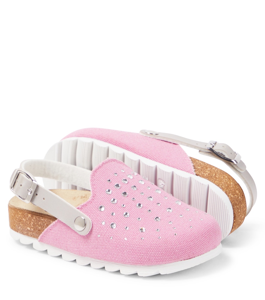  Monnalisa Monnalisa Embellished Slingback Clogs 