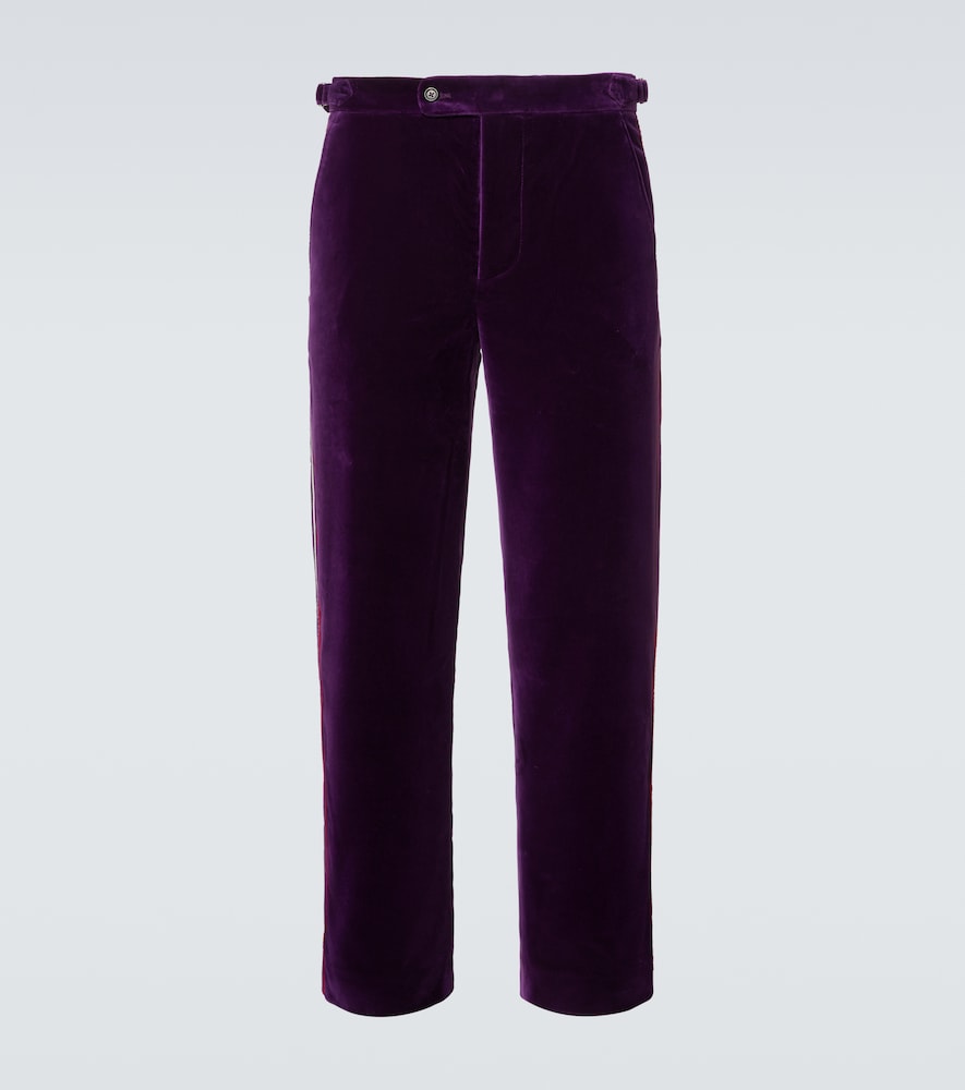 Bode Showcase Cotton Velvet Suit Pants