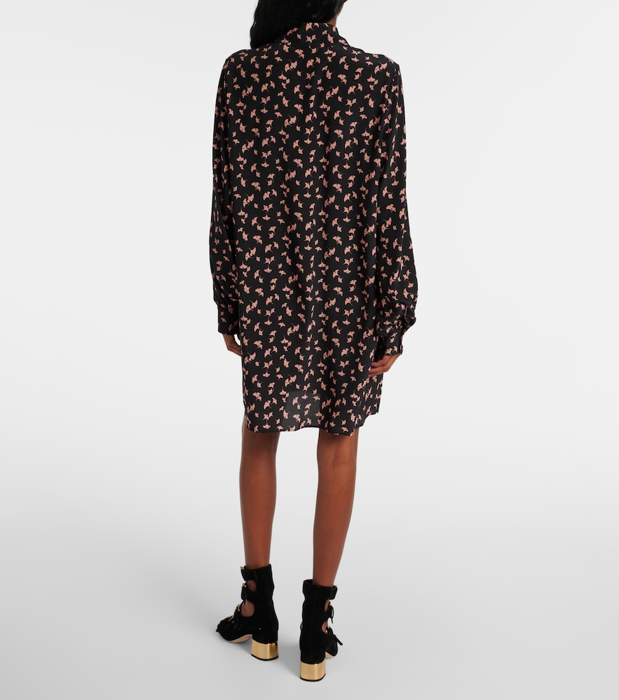  Chloe Chloé Abito Corto In Chiffon Di Seta 