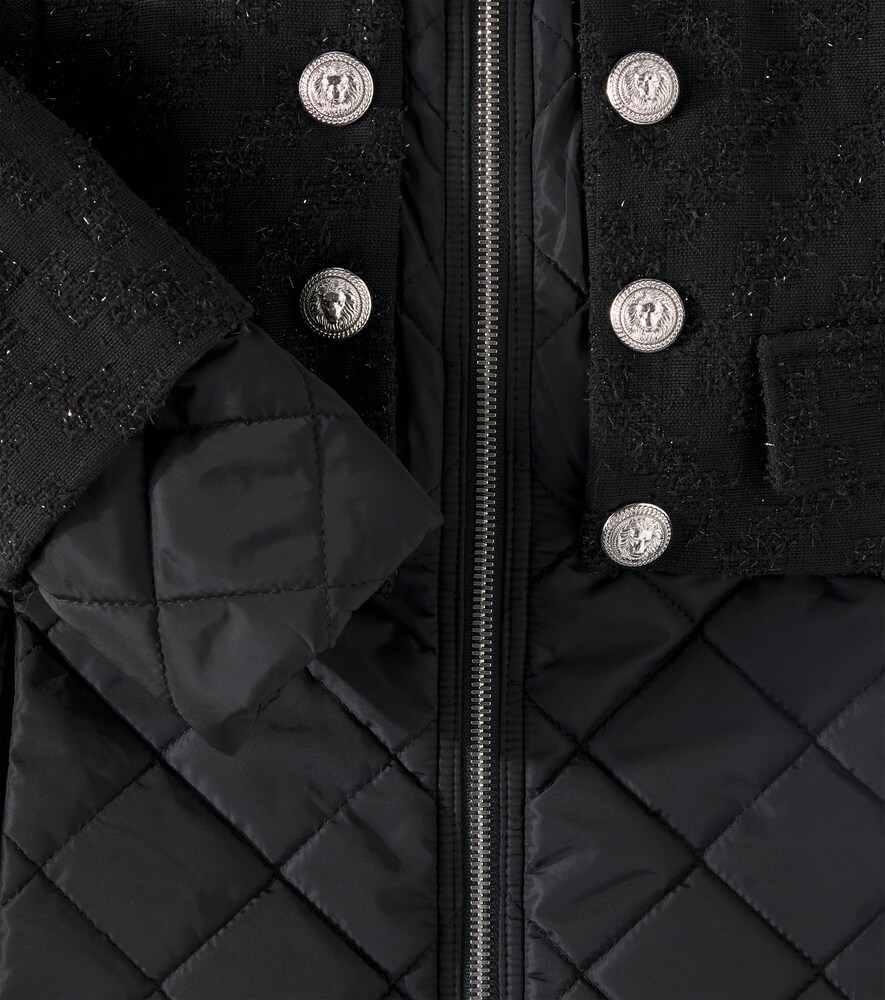  Balmain Kids Balmain Kids Wattierter Mantel 