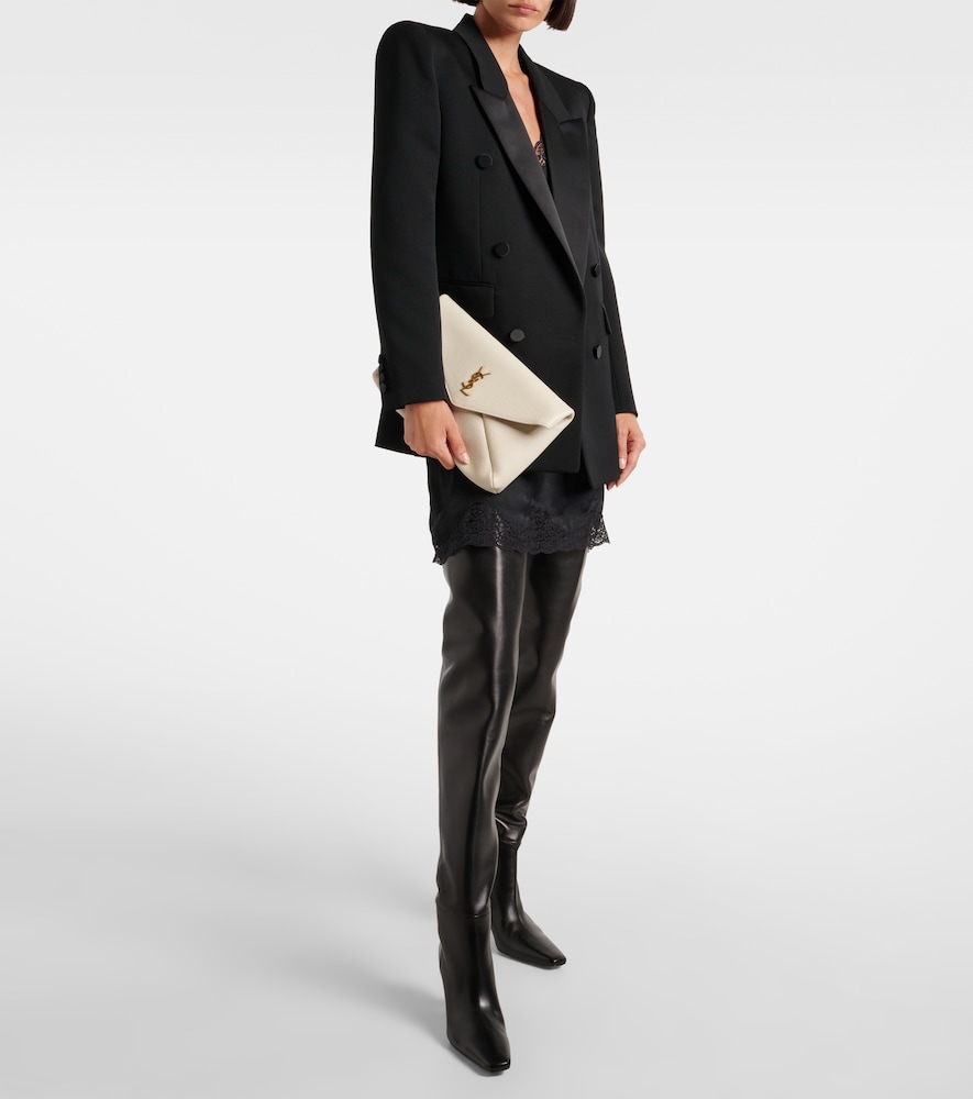 Cassandre Large Leather Clutch