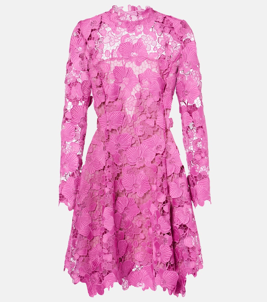 Floral lace minidress