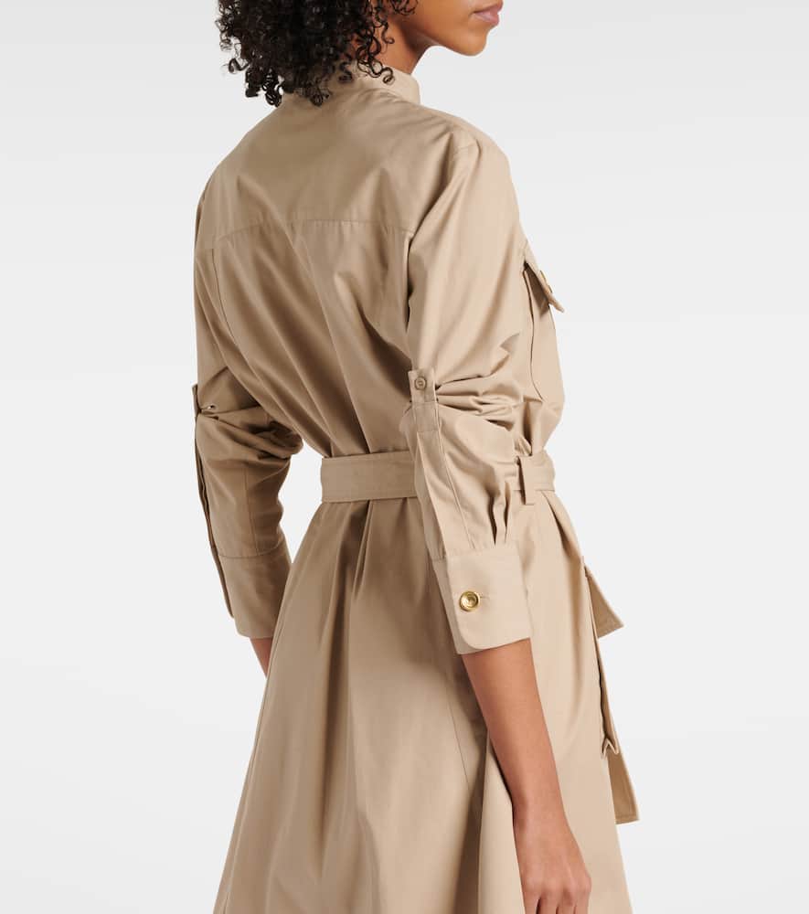 Givenchy Taupe Safari Dress In Poplin In Beige