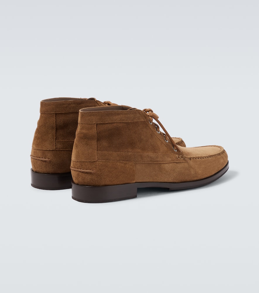 Manolo Blahnik Desert Boots Rhinebeck Aus Veloursleder In Braun