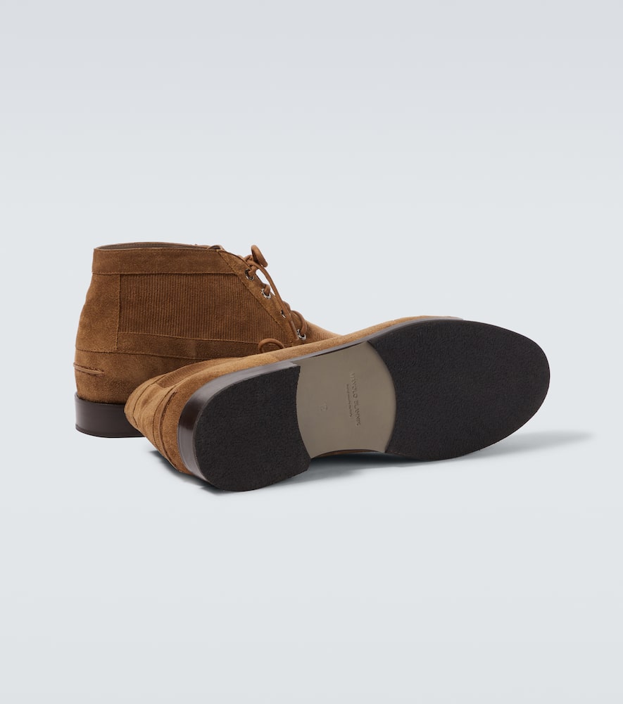 Manolo Blahnik Desert Boots Rhinebeck Aus Veloursleder In Braun