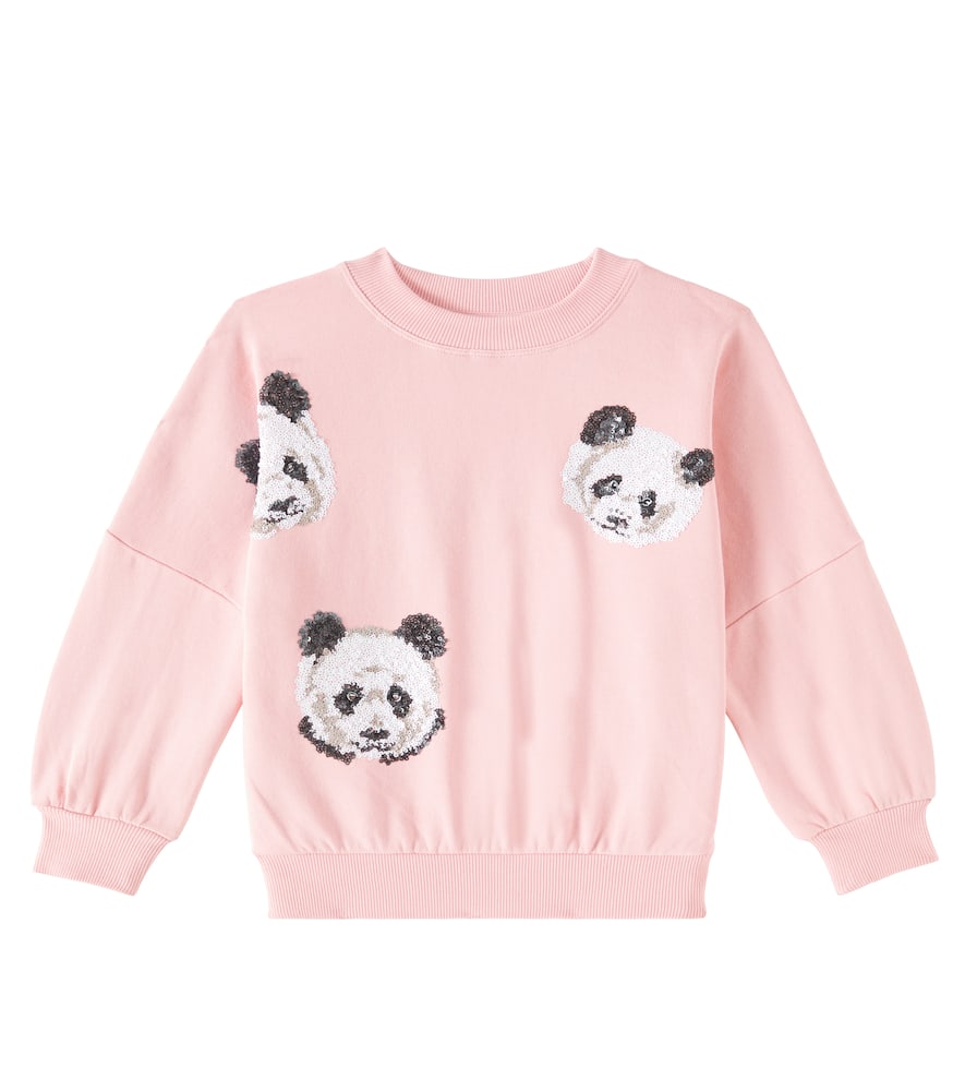 Molo Marika sequined cotton jersey sweatshirt