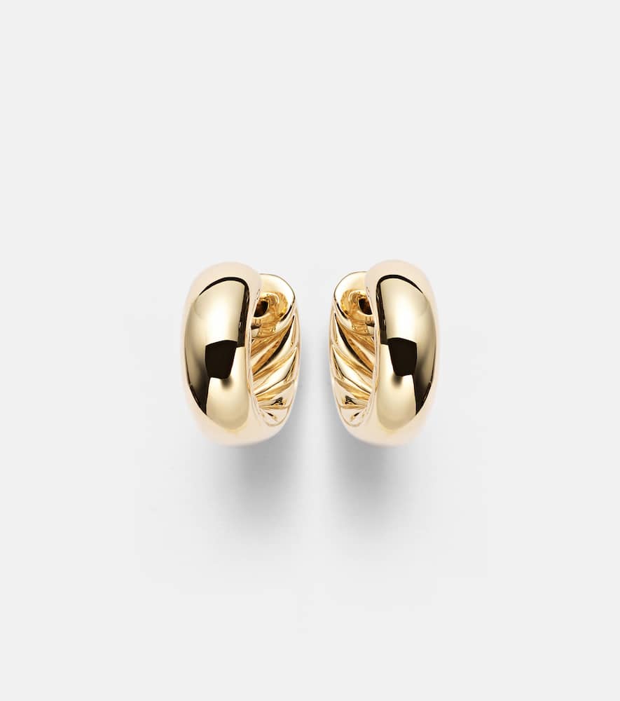 DY Mercer Micro 18kt gold hoop earrings
