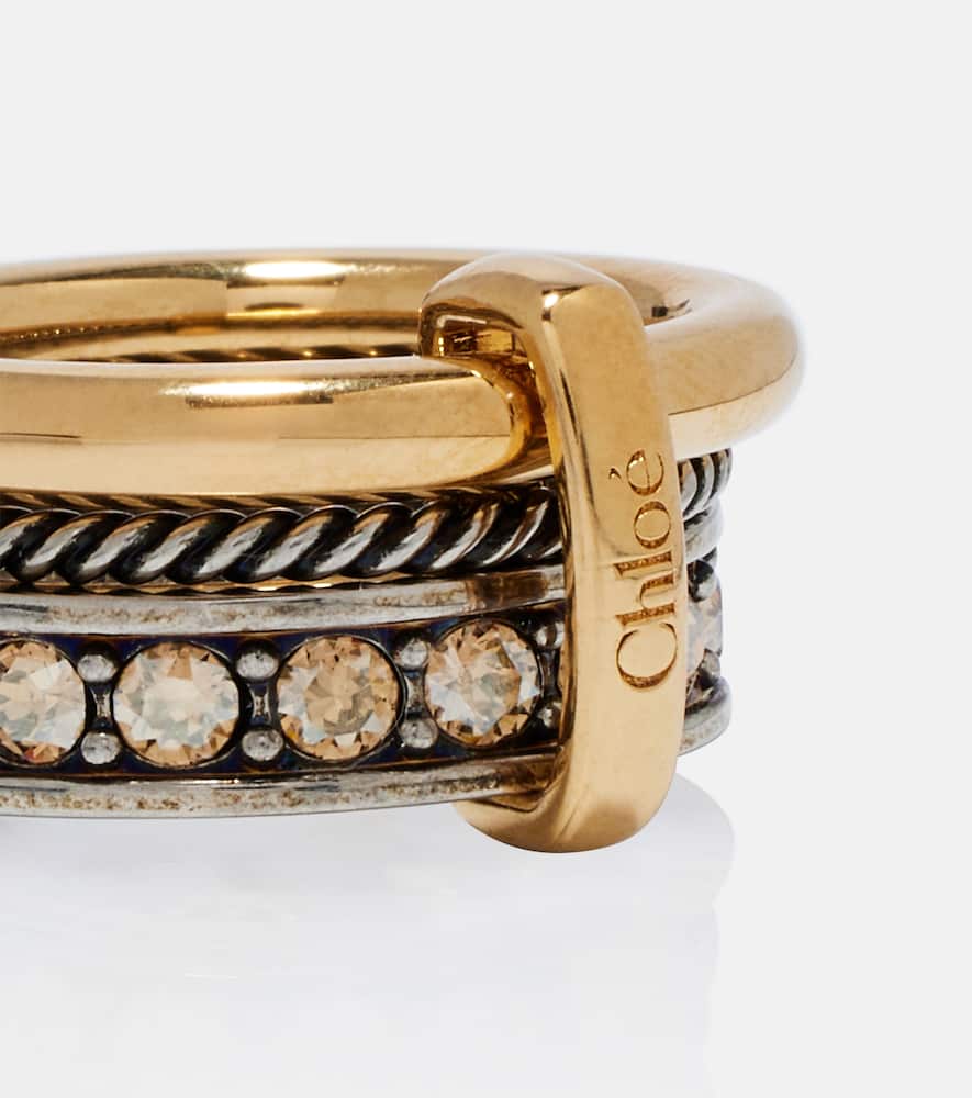 Chloé Embellished Logo Ring