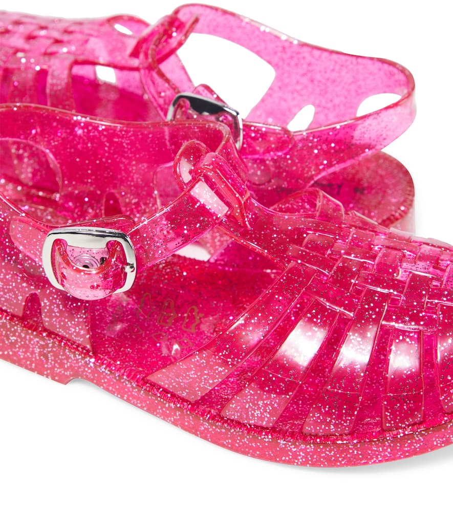Konges Slojd Nea Glitter Sandals In Pink